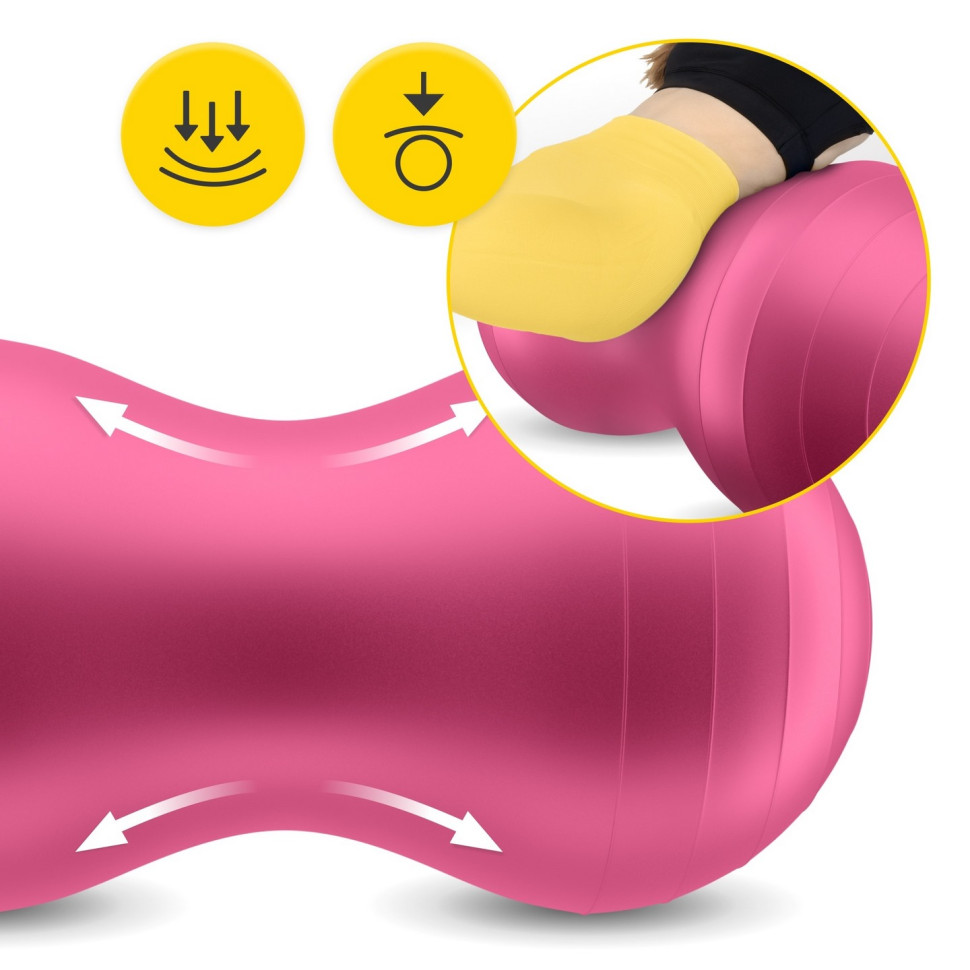 Мяч для фитнеса арахис Air Ball Peanut 4FIZJO P-5907739318565 Pink 45x90 см 