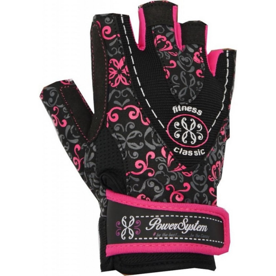 Рукавички для фітнесу Classy Power System PS_2910_S_Black/Pink, S