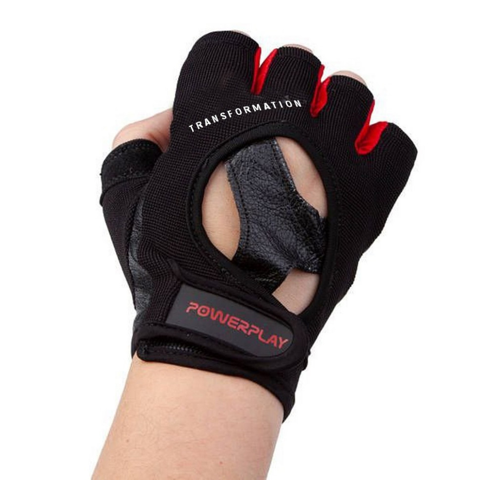 Перчатки для фитнеса PowerPlay PP_2222_XL_Black, Черные, XL