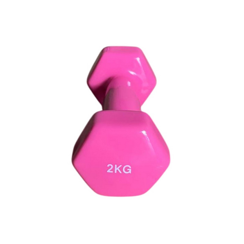 Гантель з вініловим покриттям Generation Fitness 522898FS 2 кг, рожевий