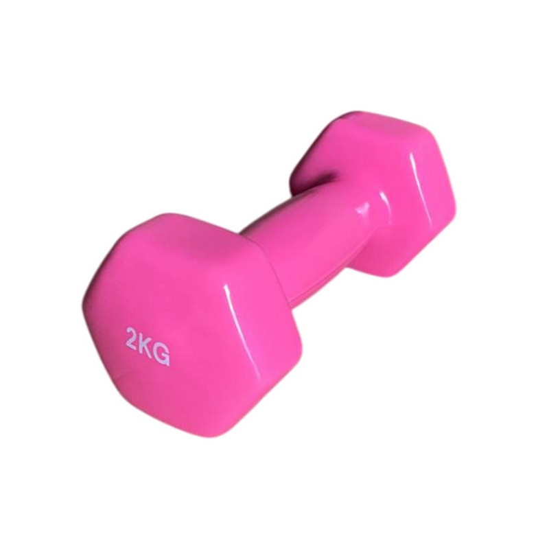 Гантель з вініловим покриттям Generation Fitness 522898FS 2 кг, рожевий