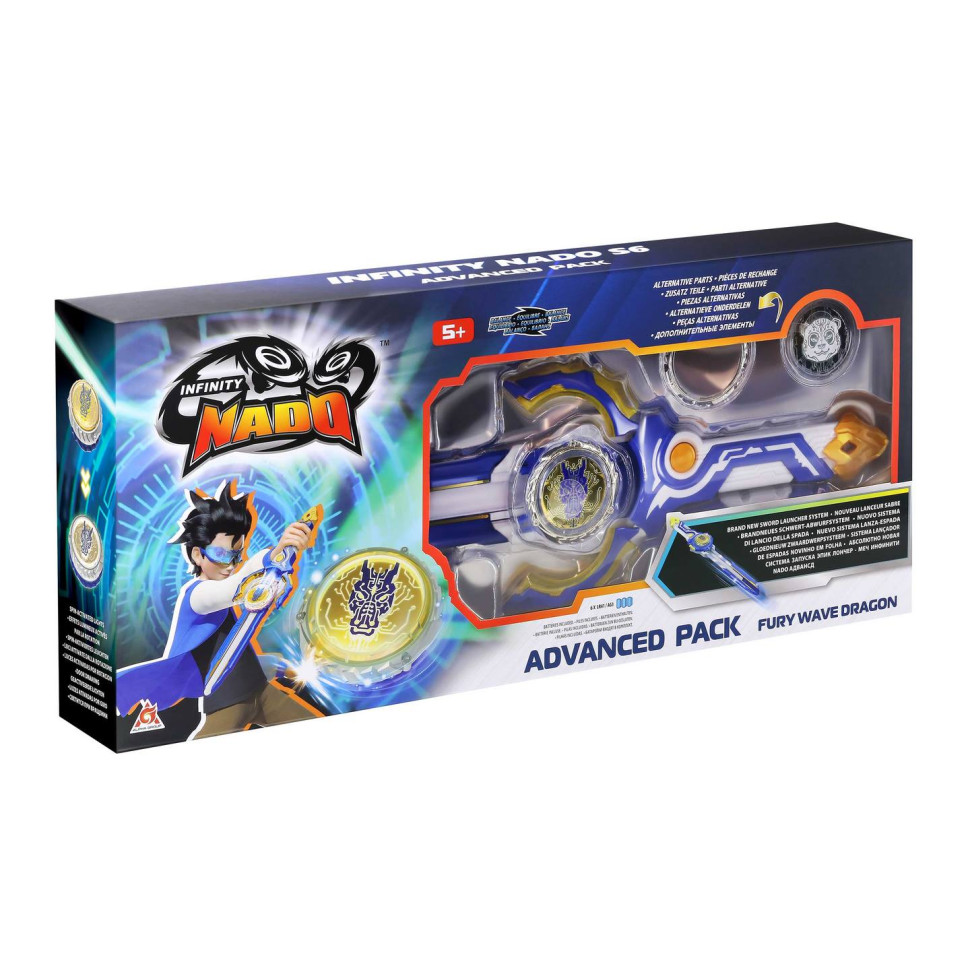 Волчок Infinity Nado EU654131 VI серия Advanced Pack Fury Wave Dragon Яростный Дракон