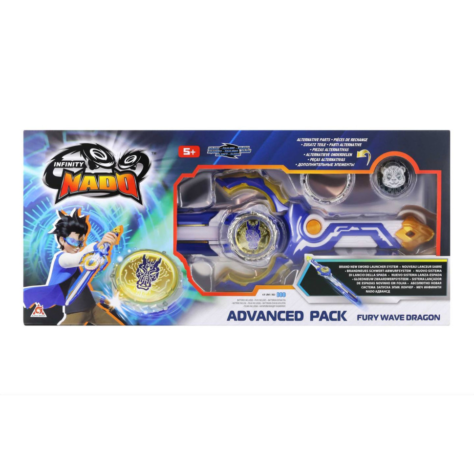 Волчок Infinity Nado EU654131 VI серия Advanced Pack Fury Wave Dragon Яростный Дракон
