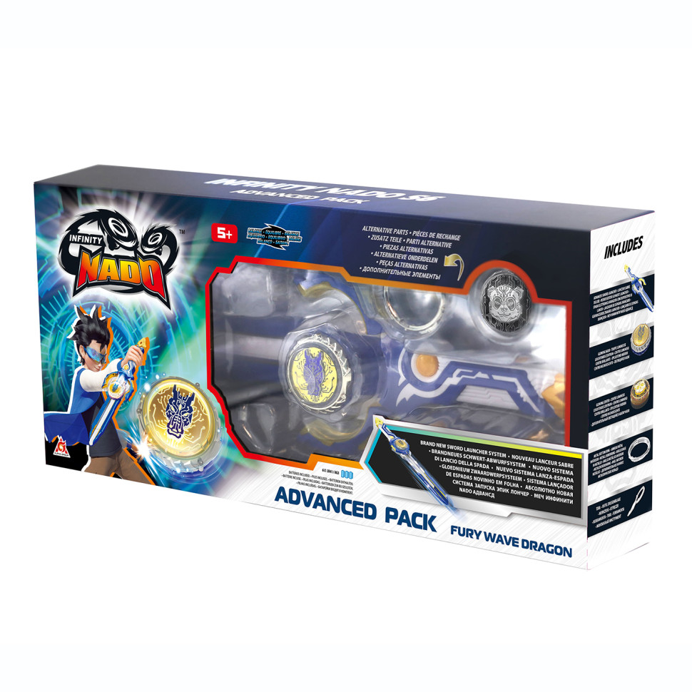Волчок Infinity Nado EU654131 VI серия Advanced Pack Fury Wave Dragon Яростный Дракон