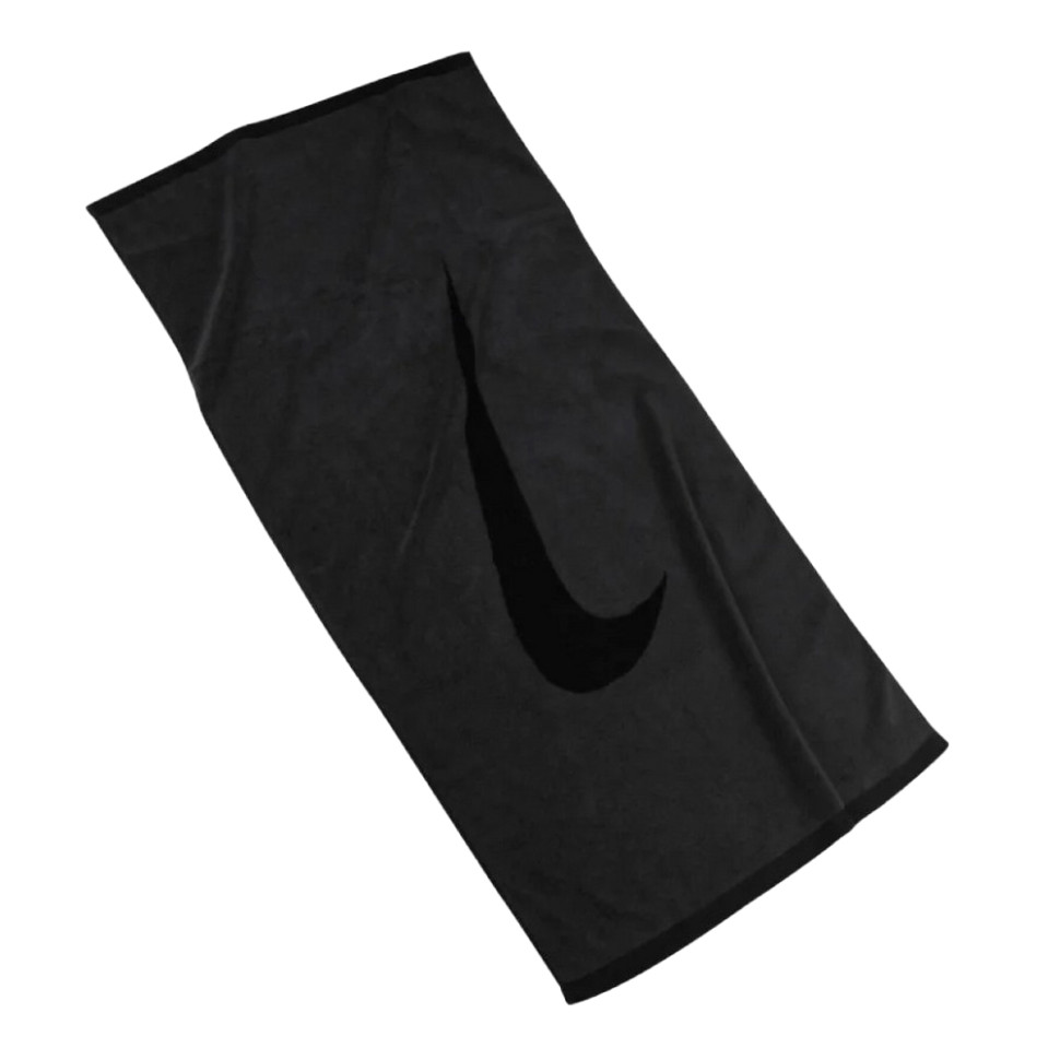 Рушник SPORT TOWEL LARGE Nike N.100.1929.046.LG, чорний, сірий 80 х 120 см