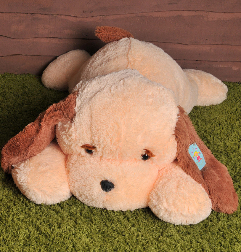 М'яка іграшка Alina Toys собака Тузик 90 см персиковий 5784670ALN