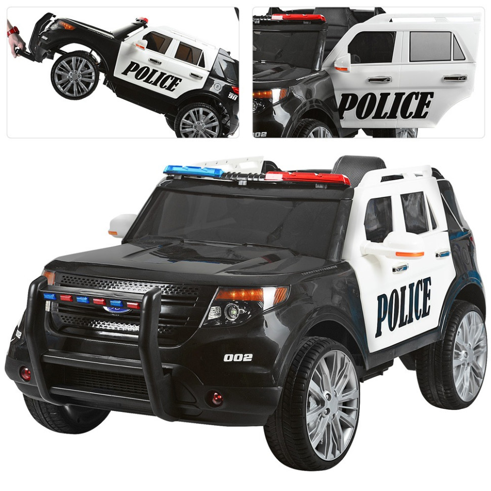 Дитячий електромобіль Джип Bambi M 3259EBLR-1-2, р/у, Чорно-білий