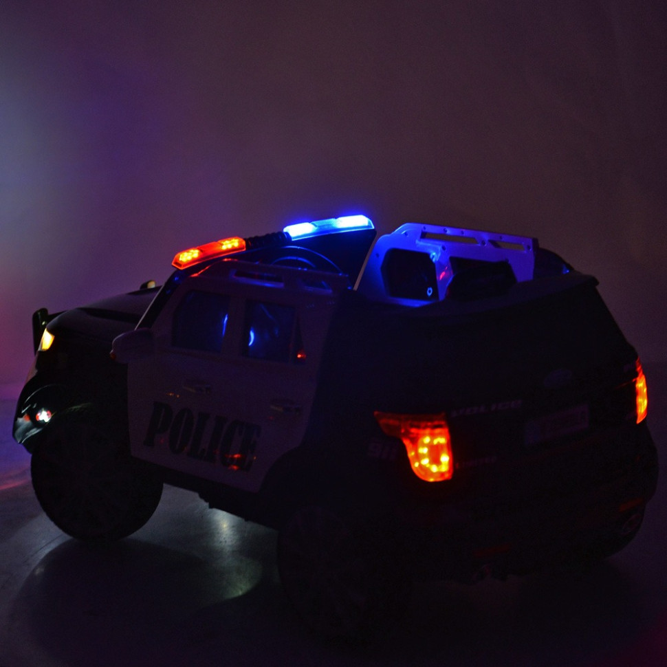 Дитячий електромобіль Джип Bambi M 3259EBLR-1-2, р/у, Чорно-білий