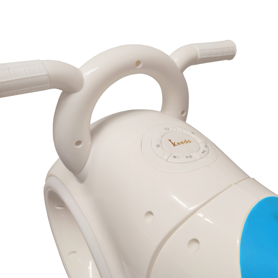 Детский толокар Трон Космо-байк Bambi HD-K06(White-Blue) Bluetooth Бело-Синий