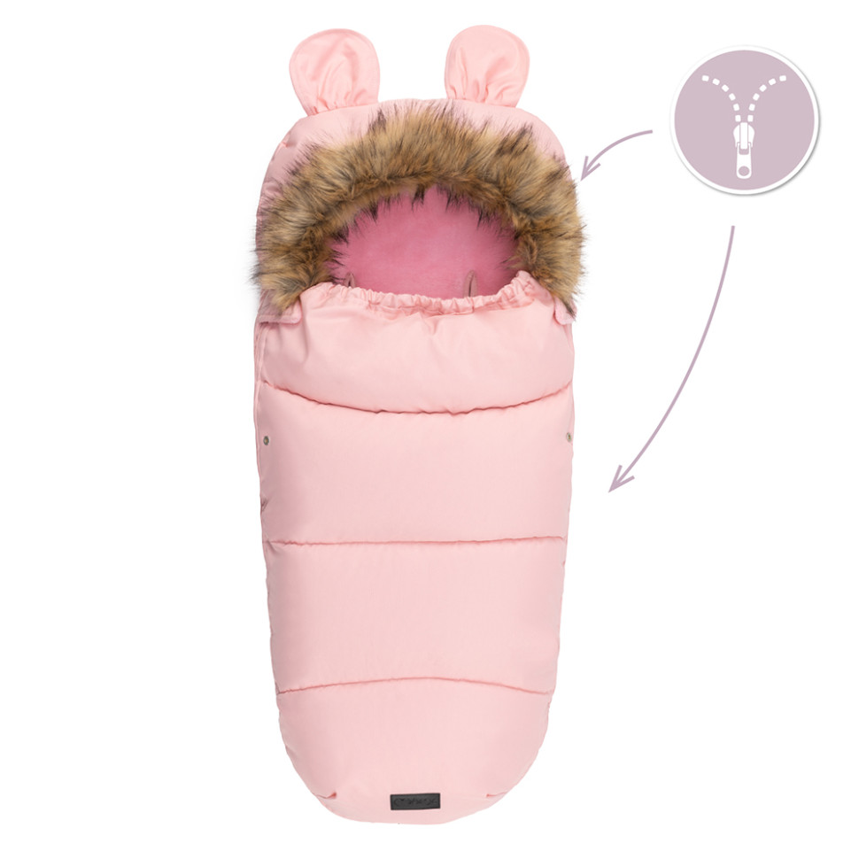 Зимовий конверт Sleeping bag MoMi AKCE00033 pink, водонепроникний