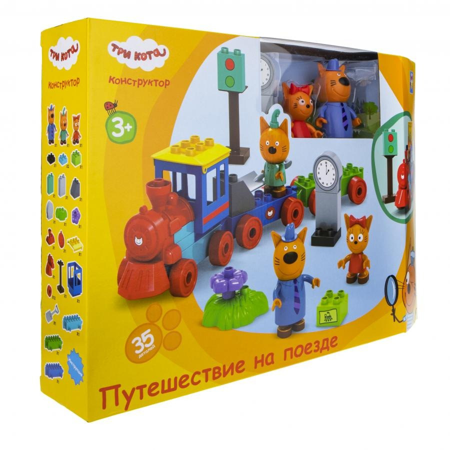 Игровой набор-конструктор Три кота T19757, 35 элементов