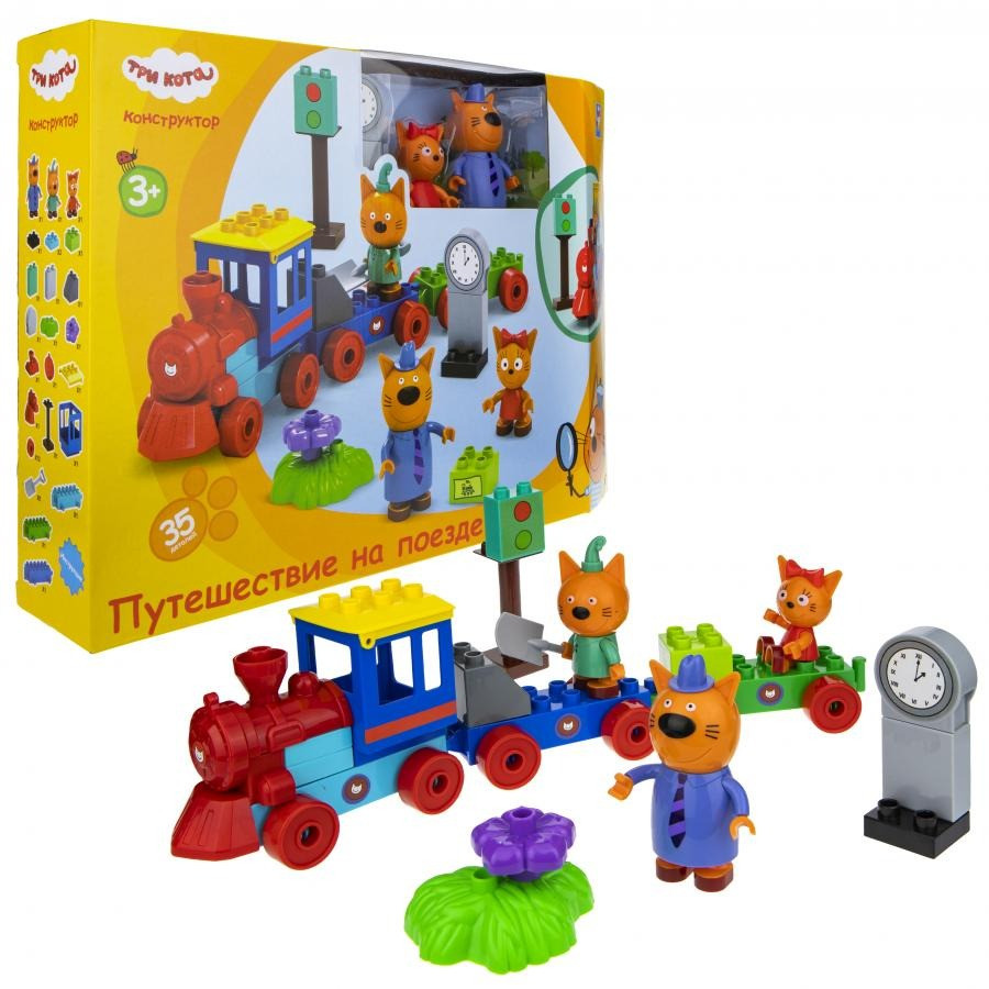 Игровой набор-конструктор Три кота T19757, 35 элементов