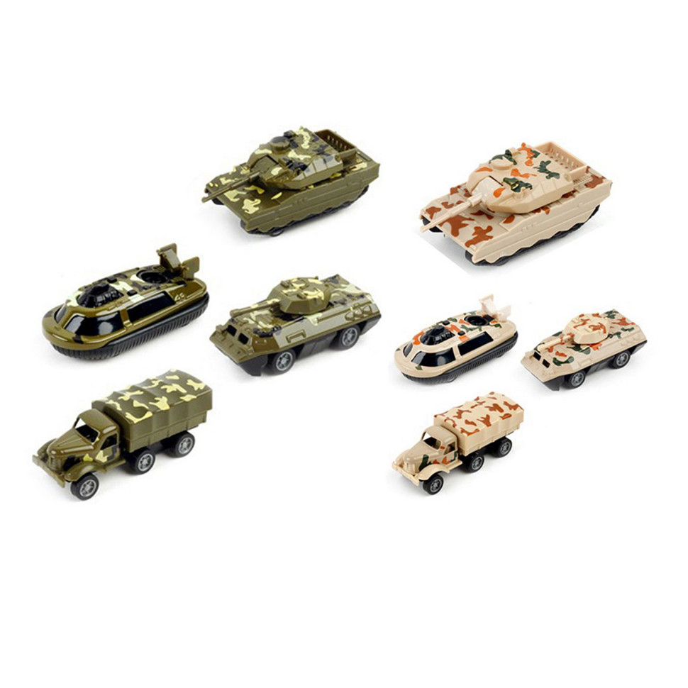 Набор военных машинок 1:64 Bambi 3313-44 металл-пластик, 4 шт