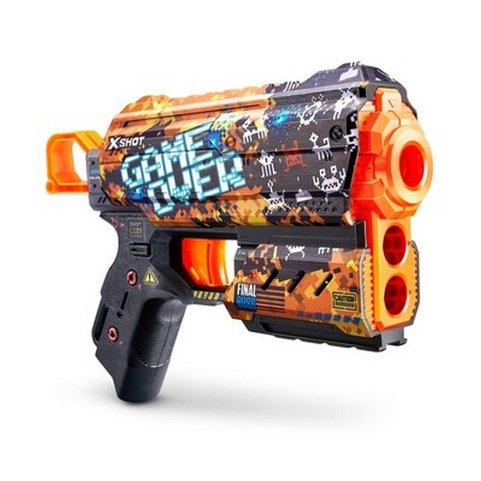 Скорострельный бластер Skins Flux Game Over X-SHOT 36516E (8 патронов)