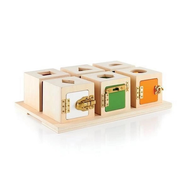 Сортер Manipulatives Guidecraft G5058 коробочки с геометрическими фигурами