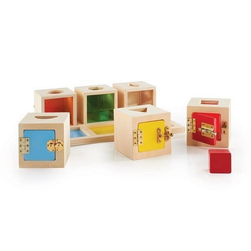 Сортер Manipulatives Guidecraft G5058 коробочки с геометрическими фигурами