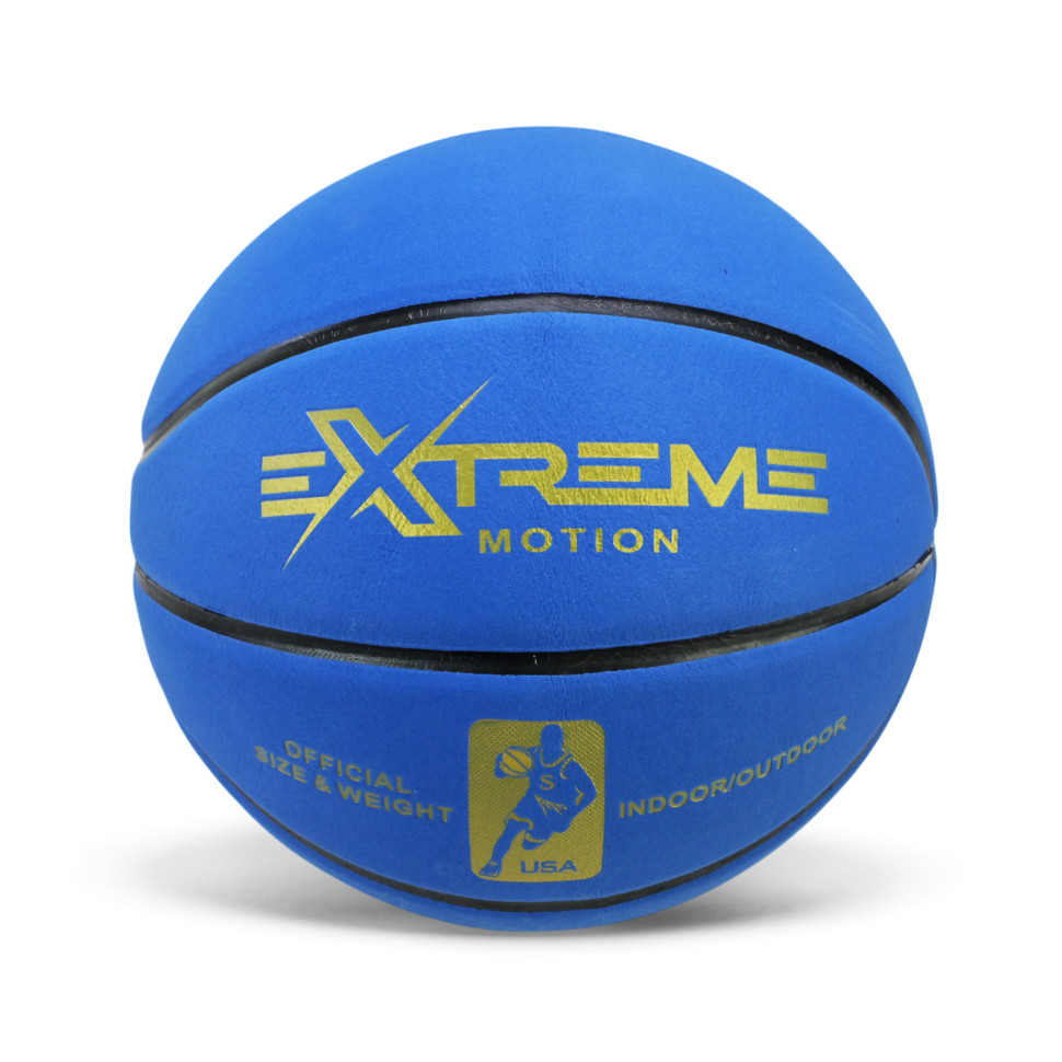 Мяч баскетбольный Extreme Motion BB20589(Blue) размер №7, PVC 620 грамм