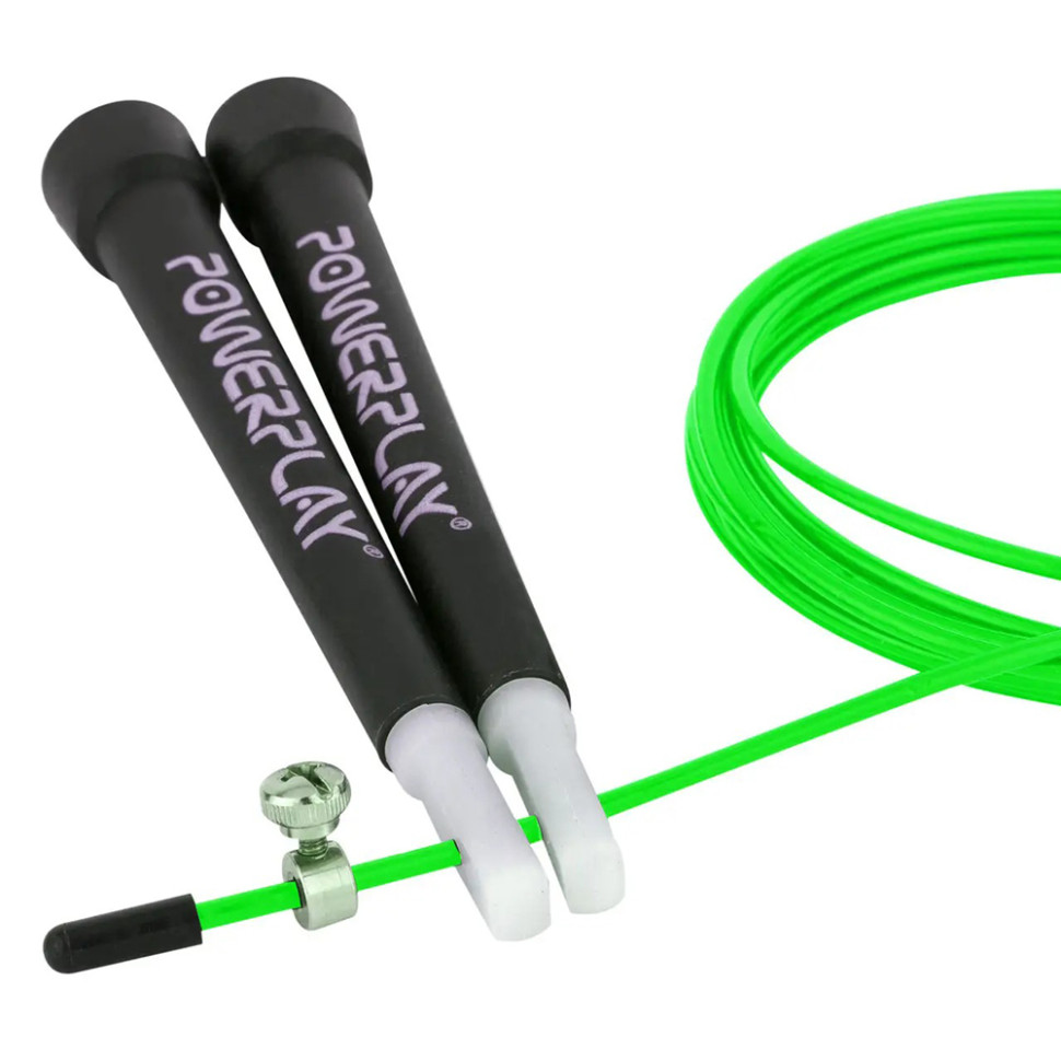 Скакалка швидкісна PowerPlay PP_4202_Green, Зелена