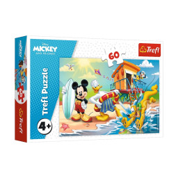 Дитячий пазл "Цікавий день для Міккі Мауса" Disney Trefl 17359, 60 елементів