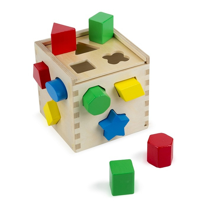 Детский деревянный сортер-куб Melissa&Doug MD10575, 17 см