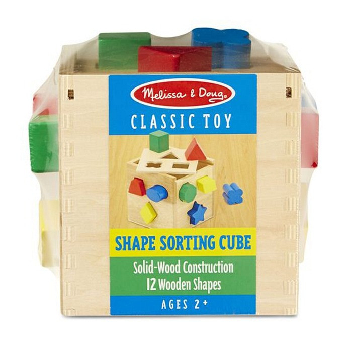 Детский деревянный сортер-куб Melissa&Doug MD10575, 17 см