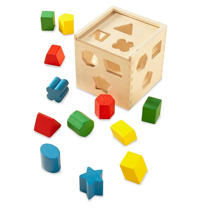 Детский деревянный сортер-куб Melissa&Doug MD10575, 17 см
