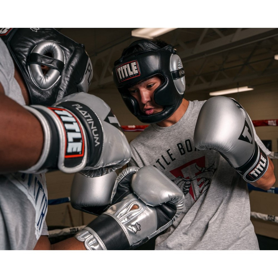 Боксерський шолом Platinum Premier Full 2.0 TITLE PHGF2 M BK, розмір M (капа в комплекті)