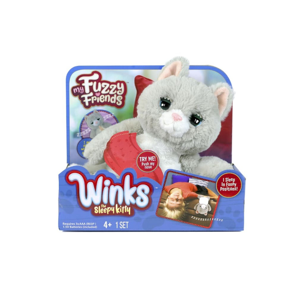Інтерактивна Іграшка My Fuzzy Friend Winks the Sleepy Kitty - Вінкс Сонне Кошеня Skyrocket 18535