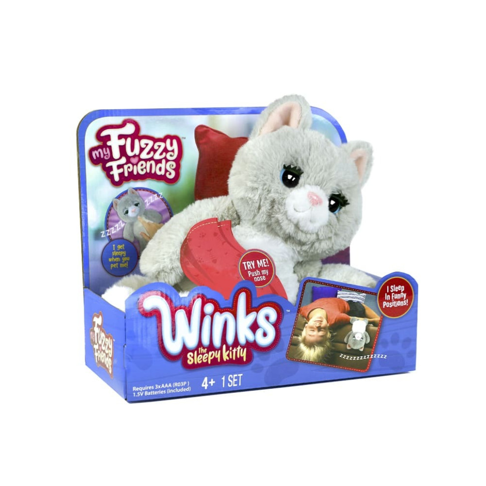Інтерактивна Іграшка My Fuzzy Friend Winks the Sleepy Kitty - Вінкс Сонне Кошеня Skyrocket 18535