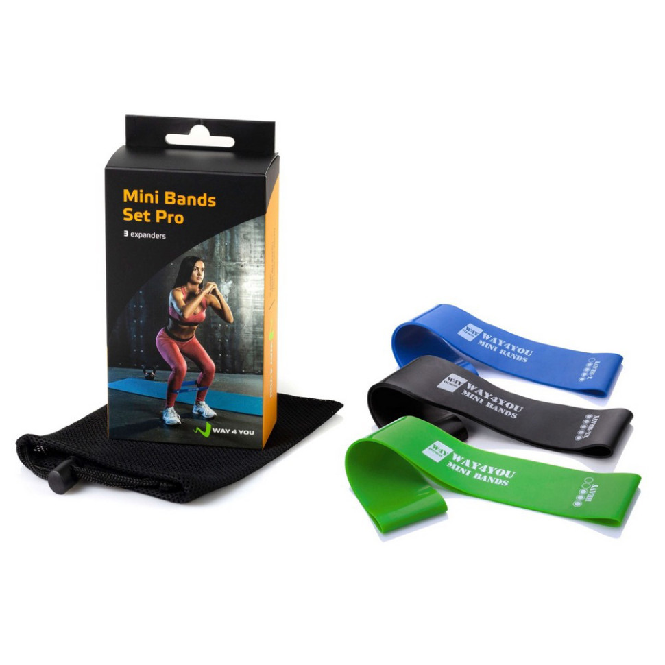 Набір еспандерів Mini Bands Set Way4you w40129, 3 шт