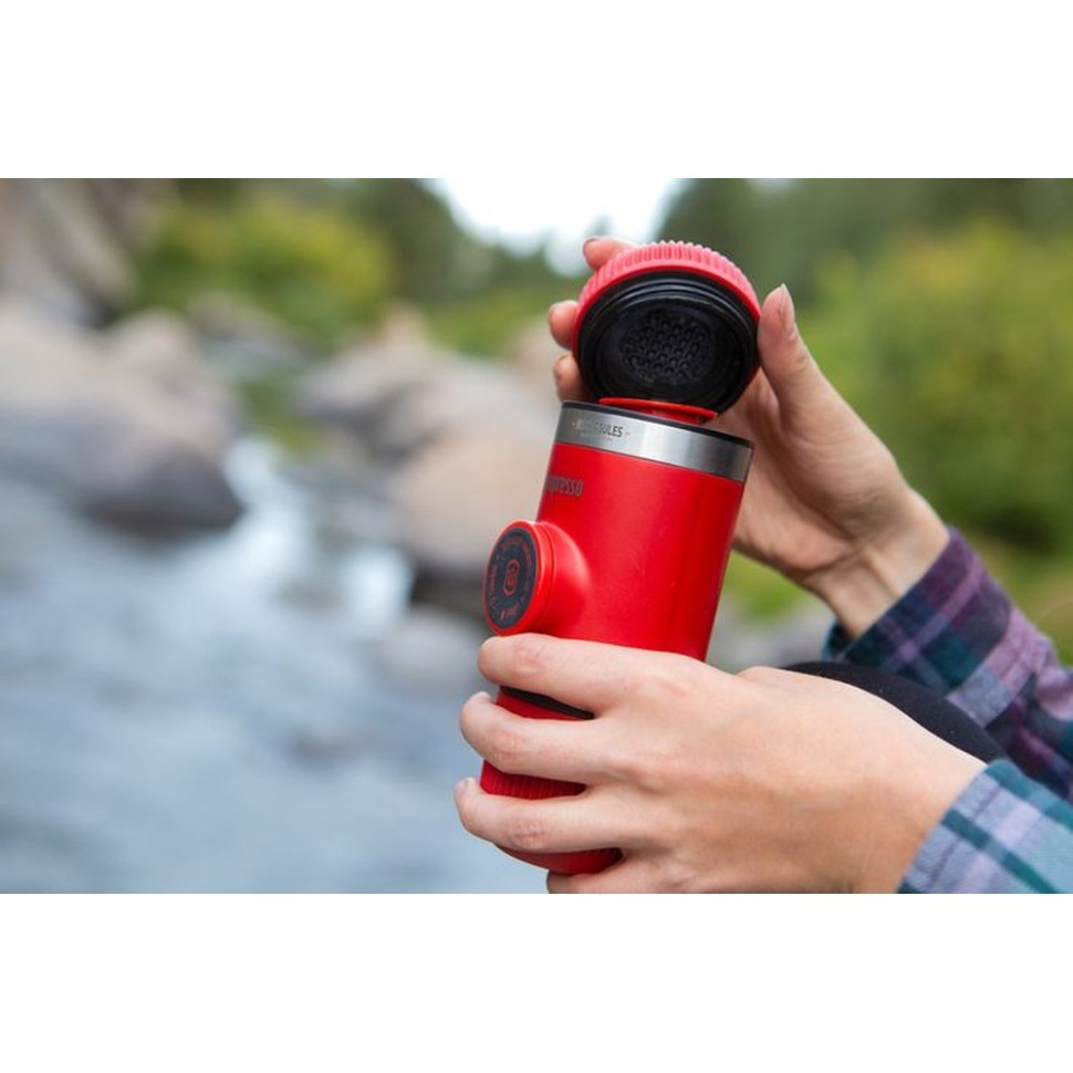 Портативна кавоварка для еспресо Nanopresso Wacaco WNANORED