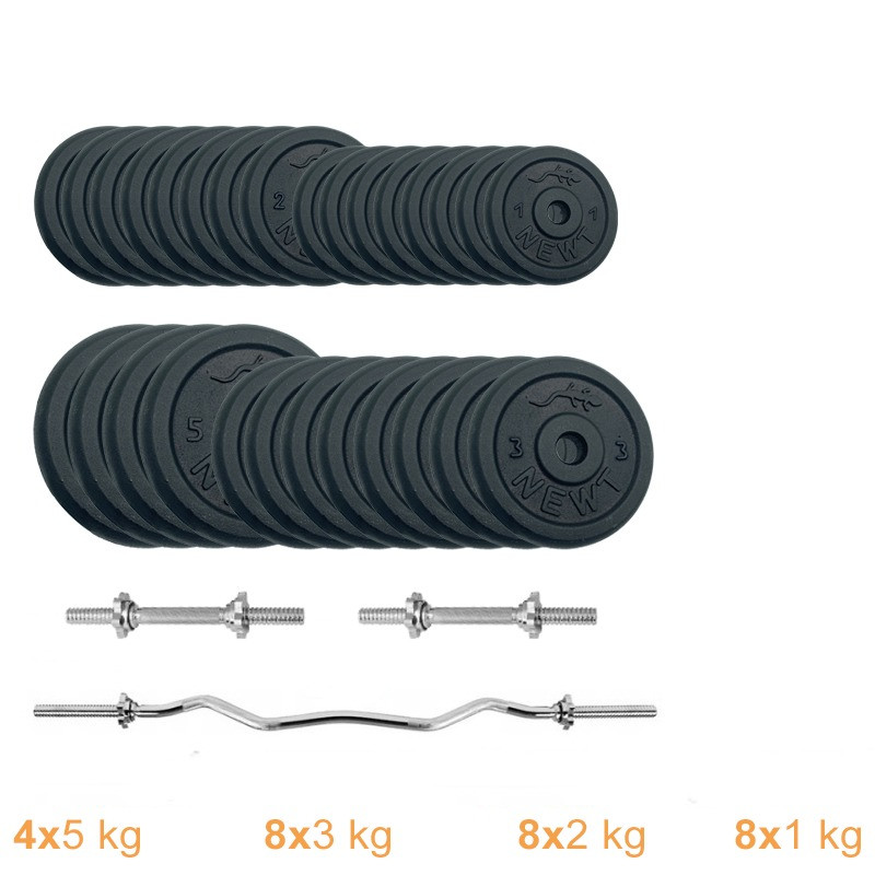 Набор штанга + гантели металлические Gym Set-W Home Newt NE-M-W-SET-77, 77 кг