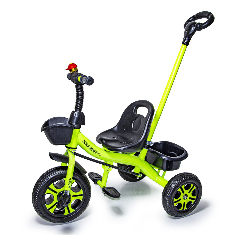 Дитячий триколісний велосипед Scale Sports 1822453831 з батьківською ручкою