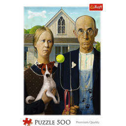Пазл классический "Американская готика" Trefl 37526TF 500 элементов