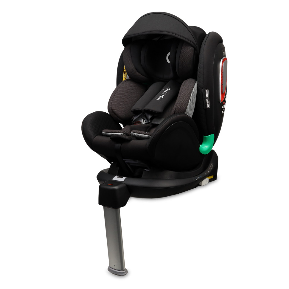 Дитяче автокрісло ANTOON PLUS Lionelo 76613624 BLACK ONYX, i-Size