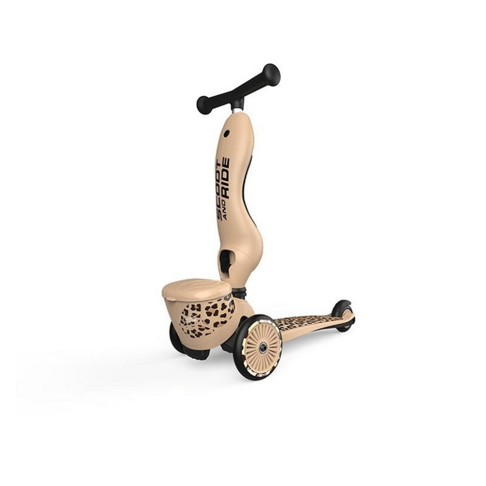 Самокат трансформер Highwaykick-1 Lifestyle Scoot and Ride SR-210621-LEOPARD, леопард,