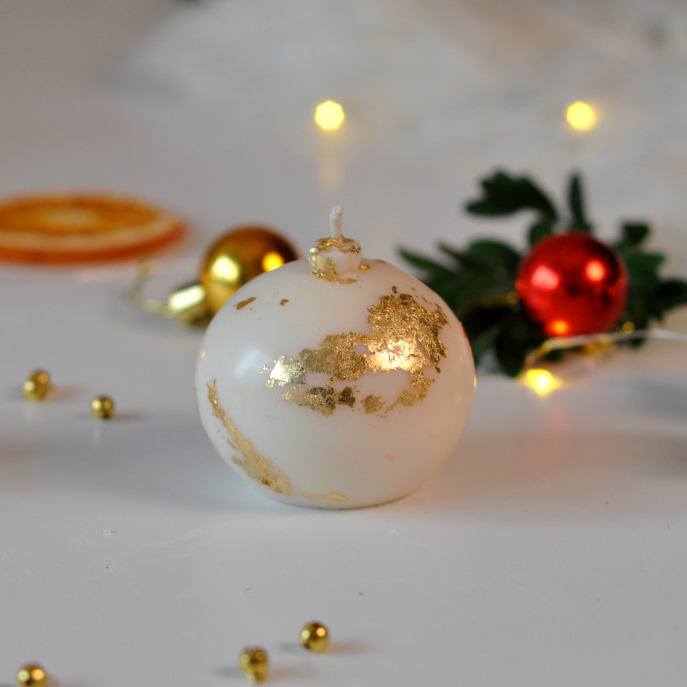 Формовая свеча ручной роботы из соевого воска 