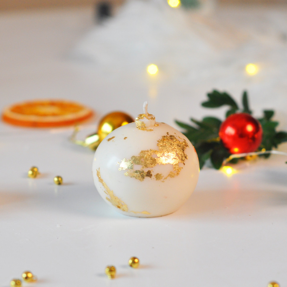 Формовая свеча ручной роботы из соевого воска 