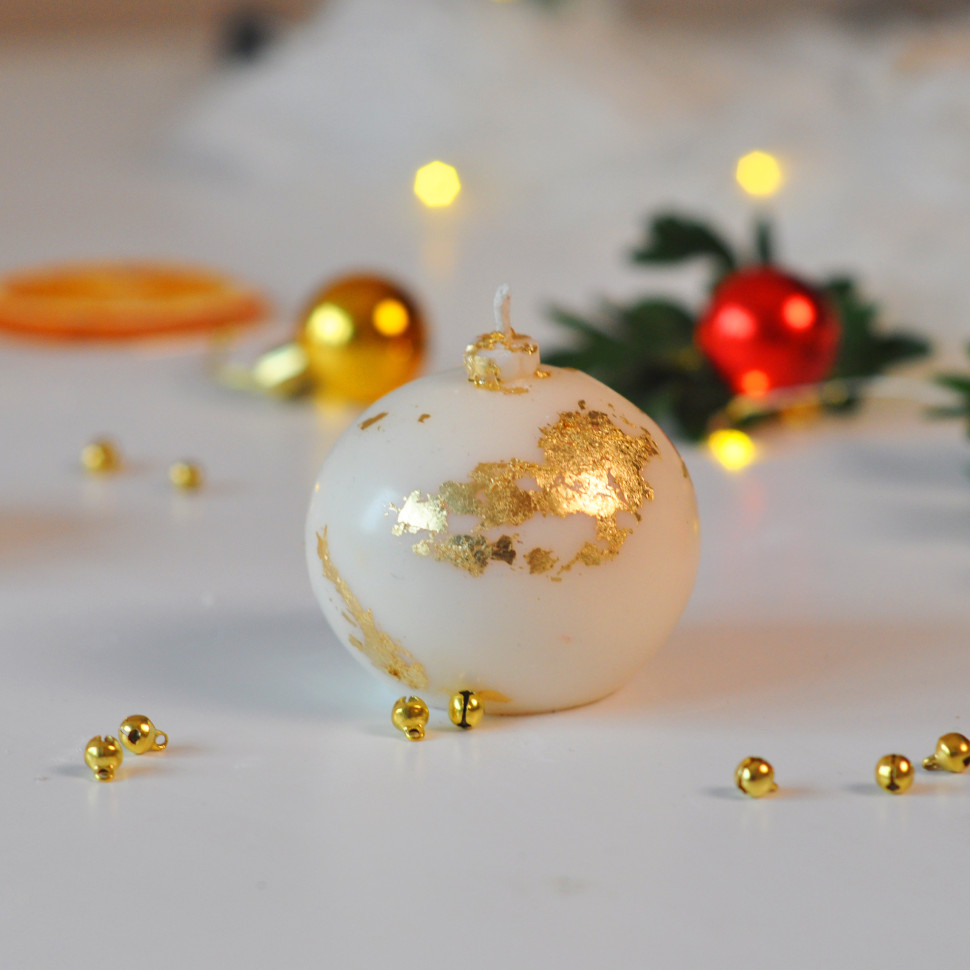 Формовая свеча ручной роботы из соевого воска 