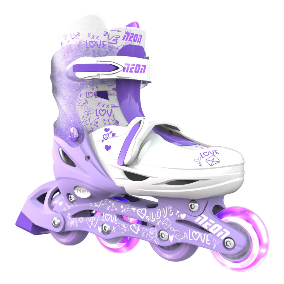 Роликовые коньки Neon Combo Skates Сиреневый (Размер 34-38) NT10L4