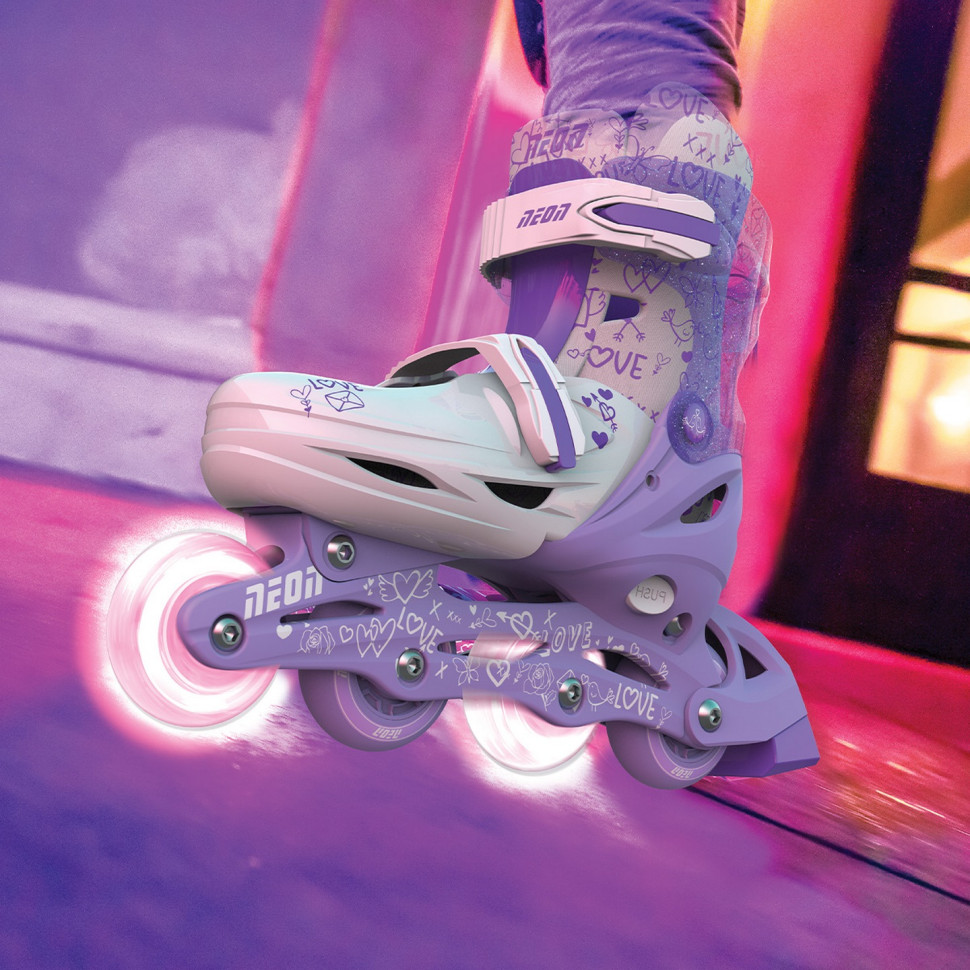Роликовые коньки Neon Combo Skates Сиреневый (Размер 34-38) NT10L4