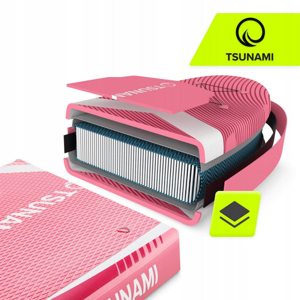 Надувная SUP доска PRO T10 TSUNAMI P-5905973405591 с веслом 350 см