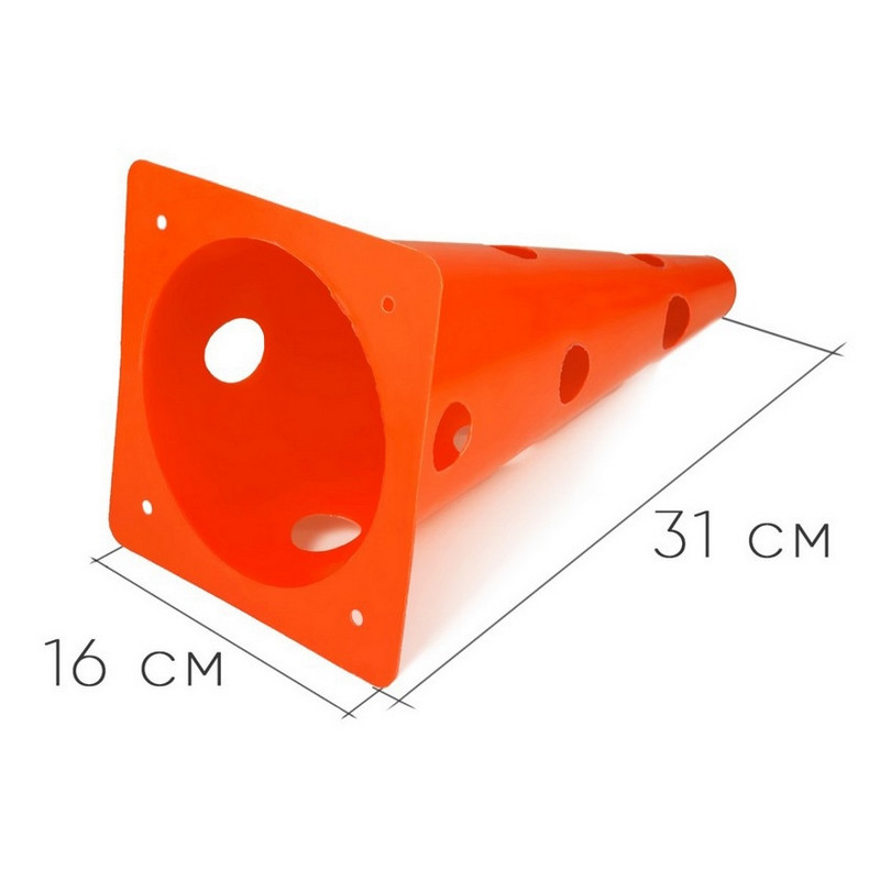 Конус-фішка спортивна EasyFit EF-1679-OR 31 см, помаранчева