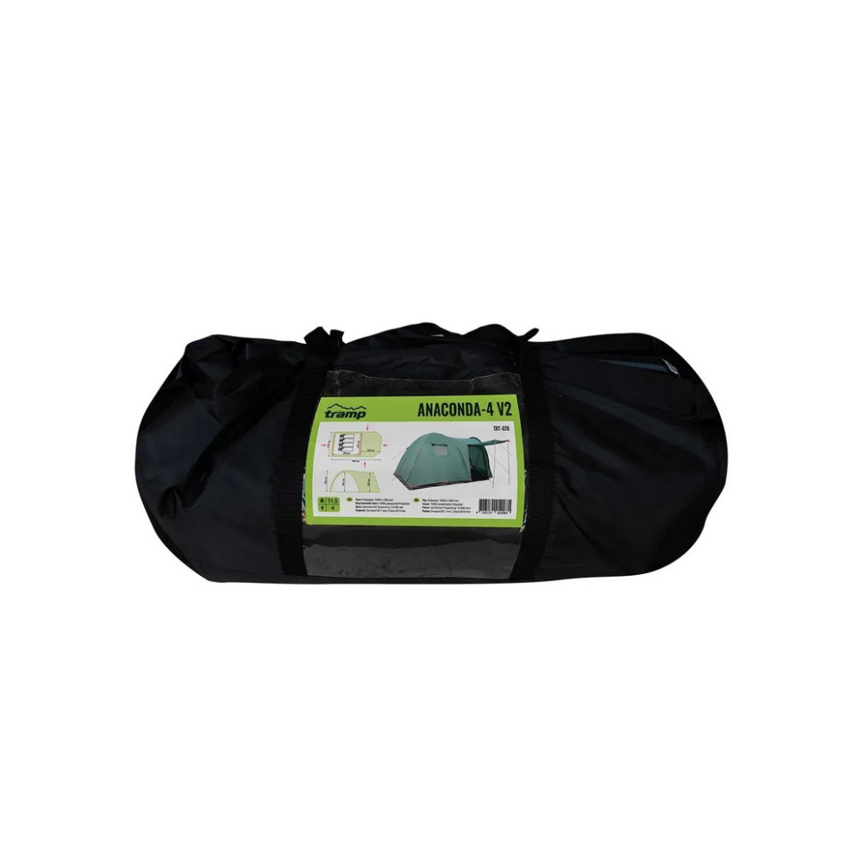 Палатка туристическая Anaconda 4 (v2) Tramp UTRT-078 green