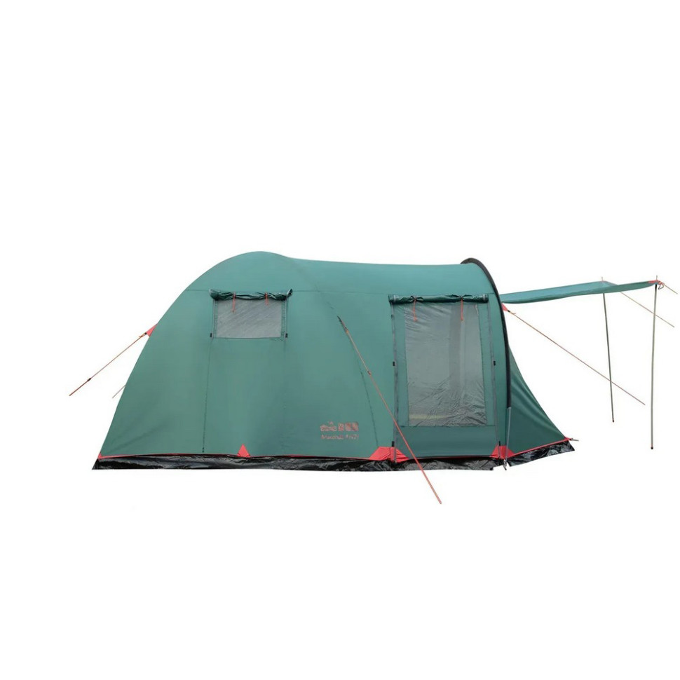 Палатка туристическая Anaconda 4 (v2) Tramp UTRT-078 green