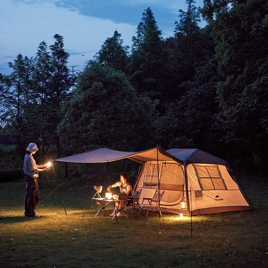 Намет з навісом Village CNK2300ZP022 Naturehike 6976023920189 коричневий великий