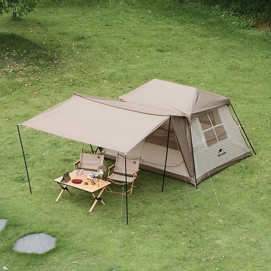 Намет з навісом Village CNK2300ZP022 Naturehike 6976023920189 коричневий великий