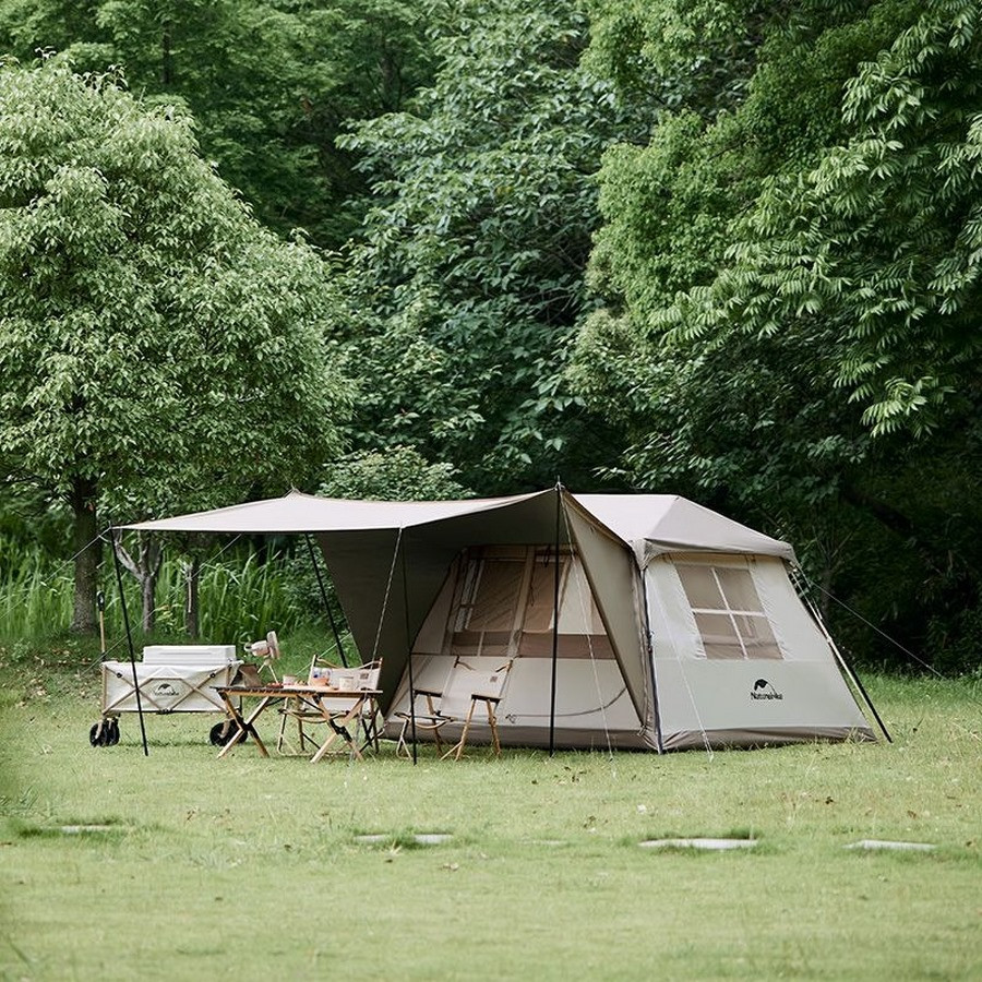 Намет з навісом Village CNK2300ZP022 Naturehike 6976023920189 коричневий великий