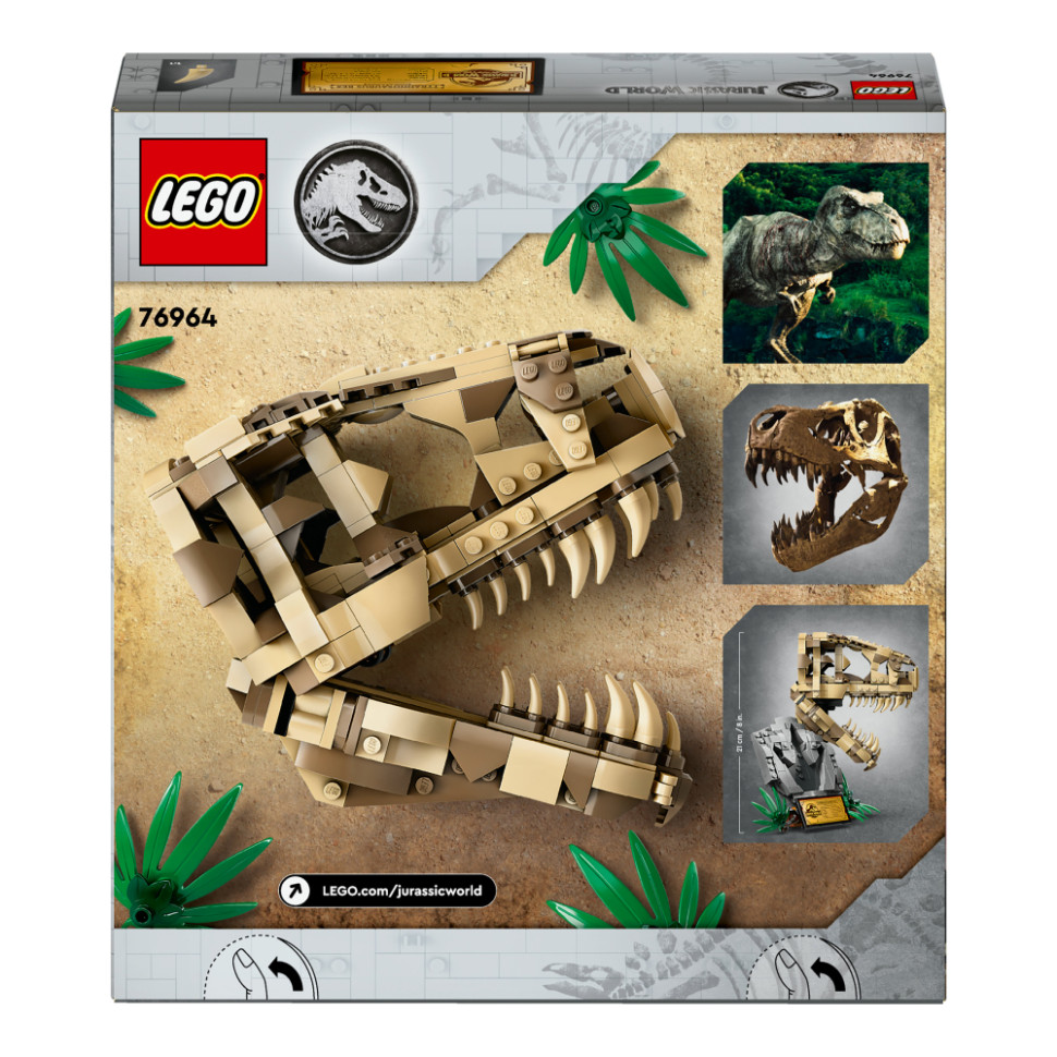 Конструктор LEGO Jurassic World Скамʼянілості динозаврів: череп тиранозавра 76964, 577 деталей