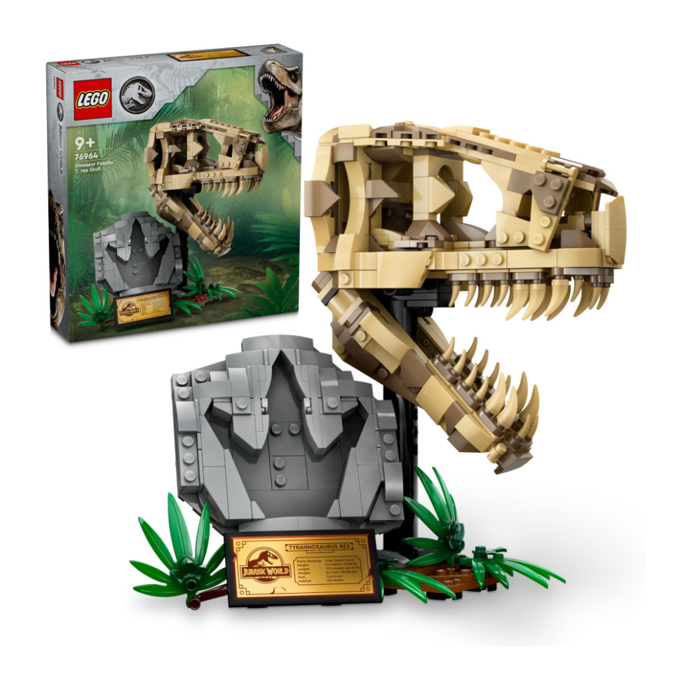 Конструктор LEGO Jurassic World Скамʼянілості динозаврів: череп тиранозавра 76964, 577 деталей